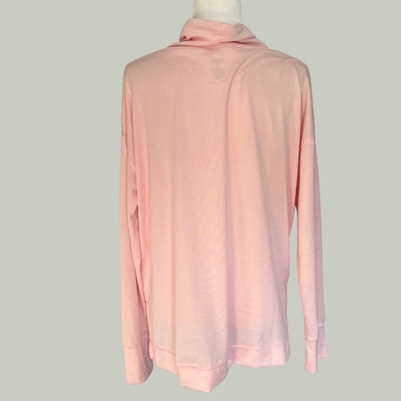 Hue Pink Mockneck Lightweight Sweater - Picture 4 of 4